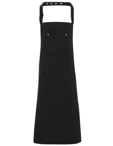 PRE-PR132-Cotton Chino Bib Apron